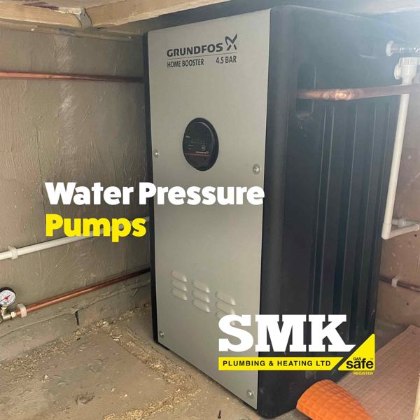 Grundfos home booster pump fitted to raise water pressure